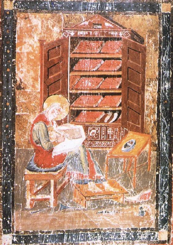 unknow artist The prophet Ezra works Begin the saint documents, from the Codex Amiatinus, Jarrow china oil painting image